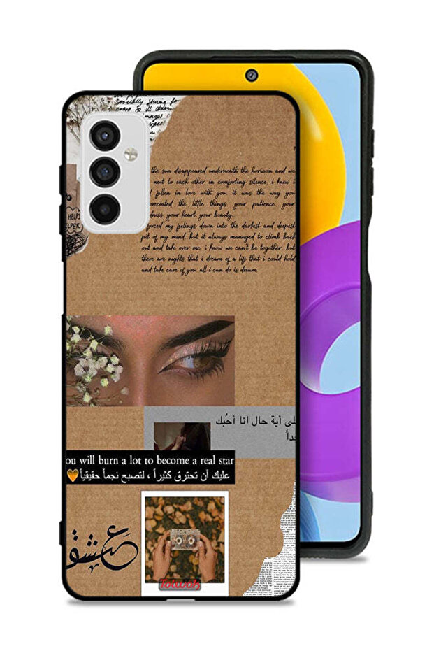 Samsung Galaxy M52 5G Protective Case Cover Arabic Quote You Will Burn A Lot To Become