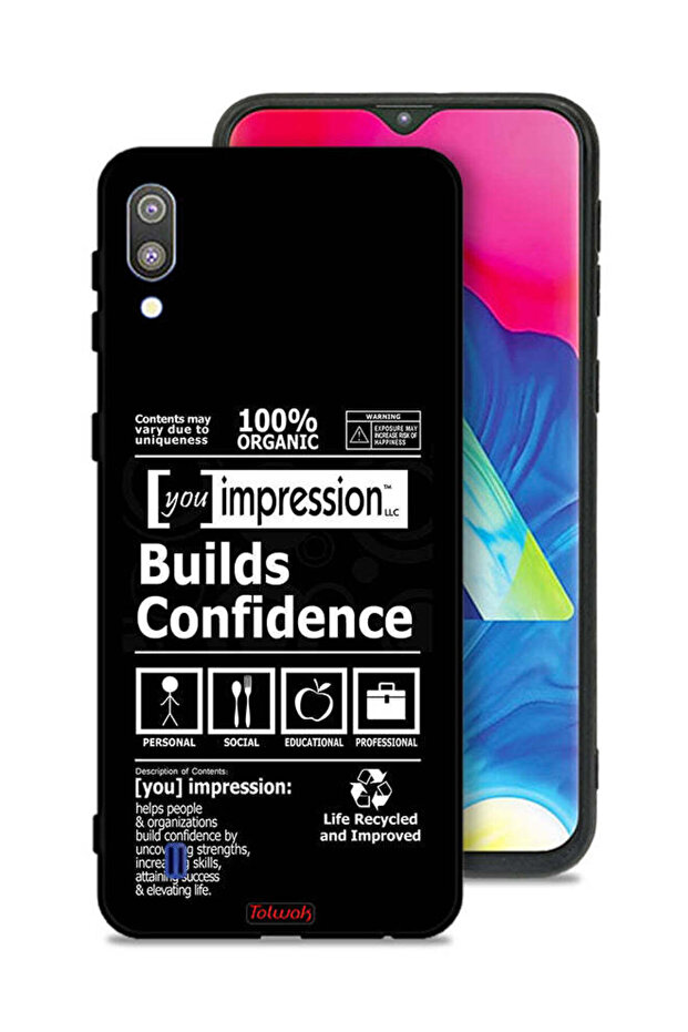 غطاء حماية لهاتف Samsung Galaxy M10 ملصق بناء الثقة