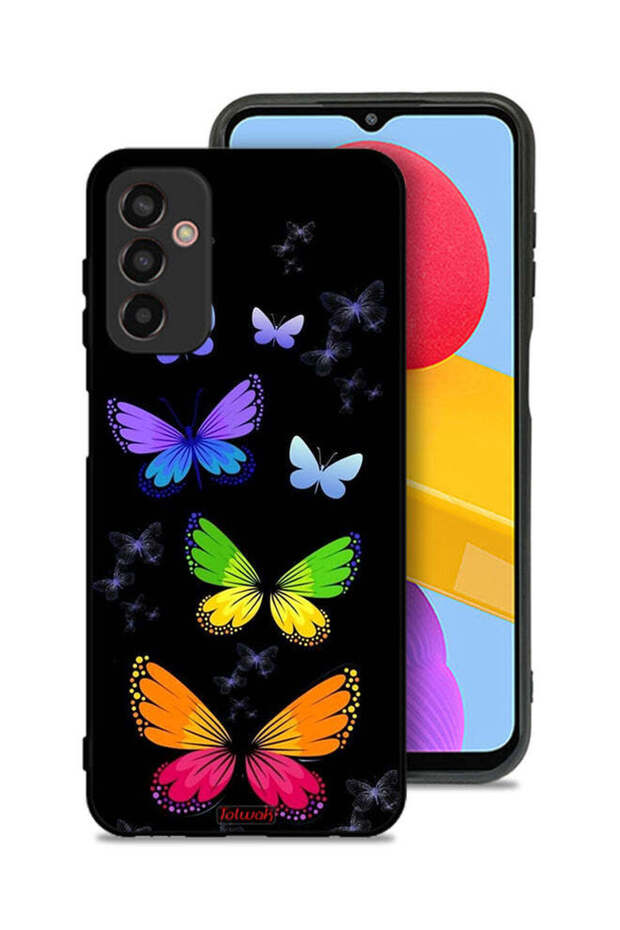 Samsung Galaxy M13 Protective Case Cover Colorful Butterflies