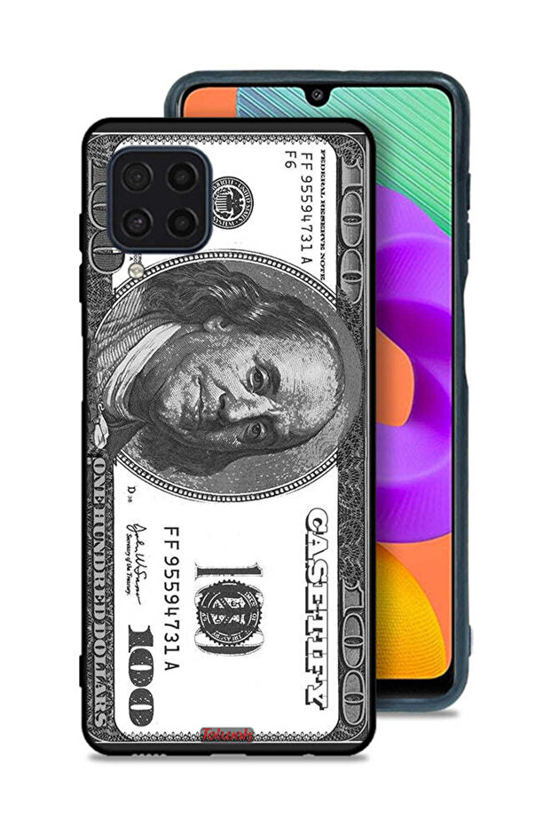 غطاء حماية لهاتف Samsung Galaxy M22 بنمط الدولار