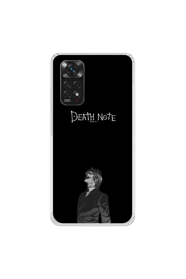 حافظة شفافة متوافقة مع هاتف Xiaomi Redmi Note 11 مع تصميم Death Note 1