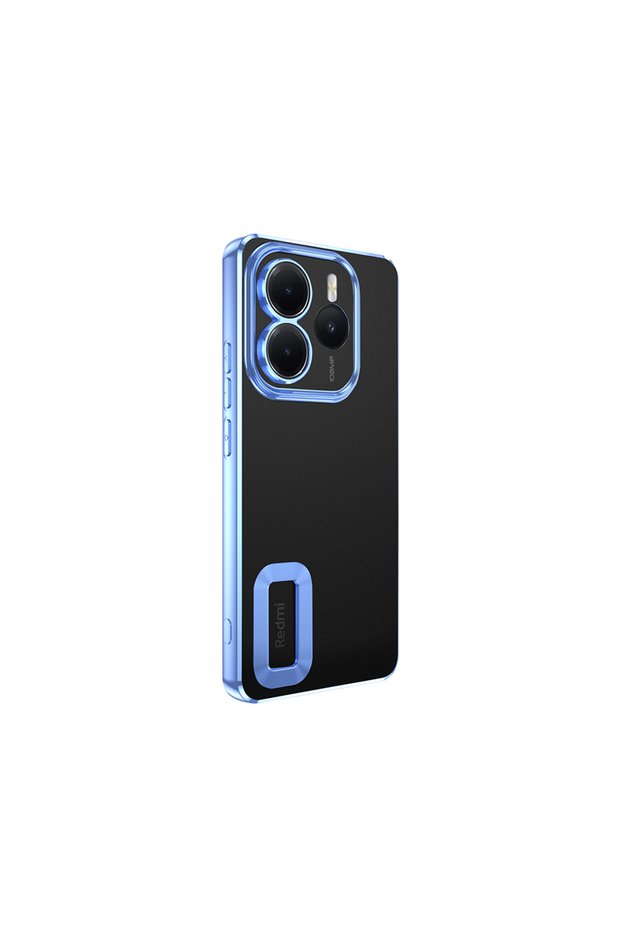 Case for Xiaomi Redmi Note 14 4g Case with Lens Protection Edges Platinum Plated Back Transparent Logo Cover