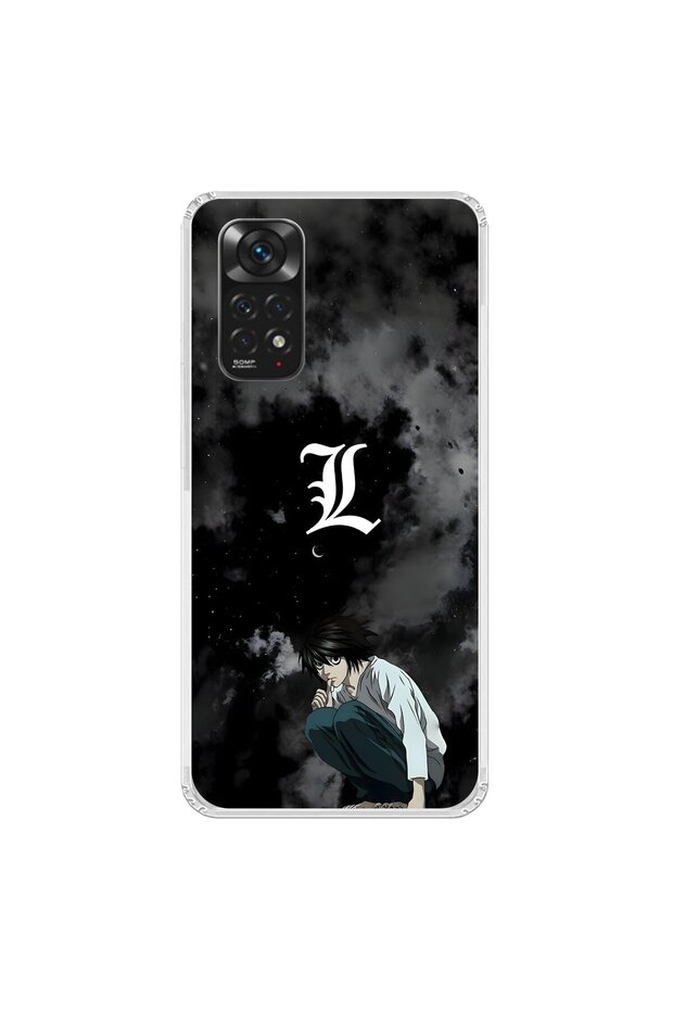 Xiaomi Redmi Note 11 Compatible Transparent Case with Death Note 2 Design