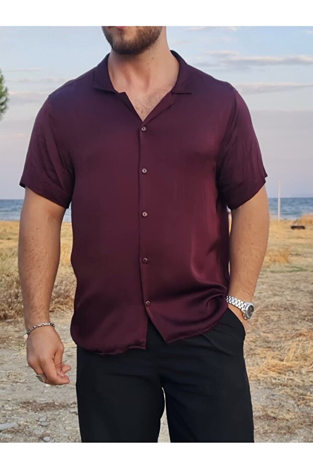 Oversize İpek Gömlek - 2