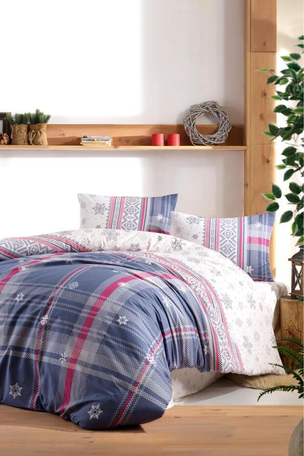 Kristal Joly Light Collection Double Duvet Cover Set Blue
