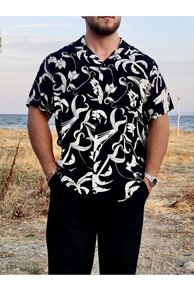 Oversize İpek Gömlek - 5