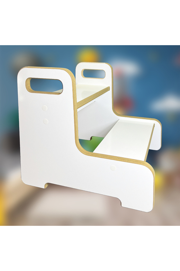Mdf Basamak Tabure Çocuk Bebek Tabure Banyo Wc Lavabo Merdiven Yükseltici - 4