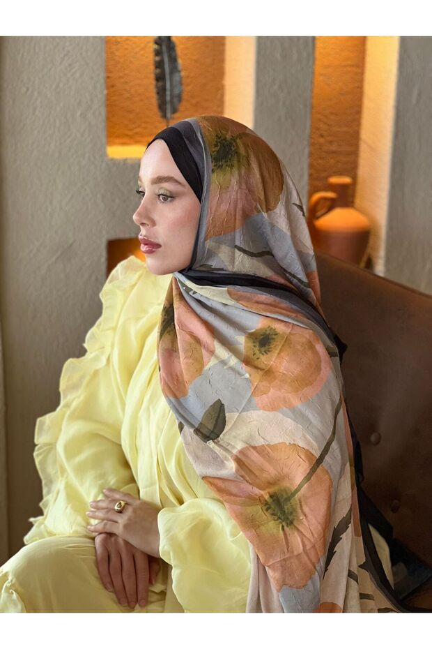 Ferret Pattern Bamboo Shawl - 3