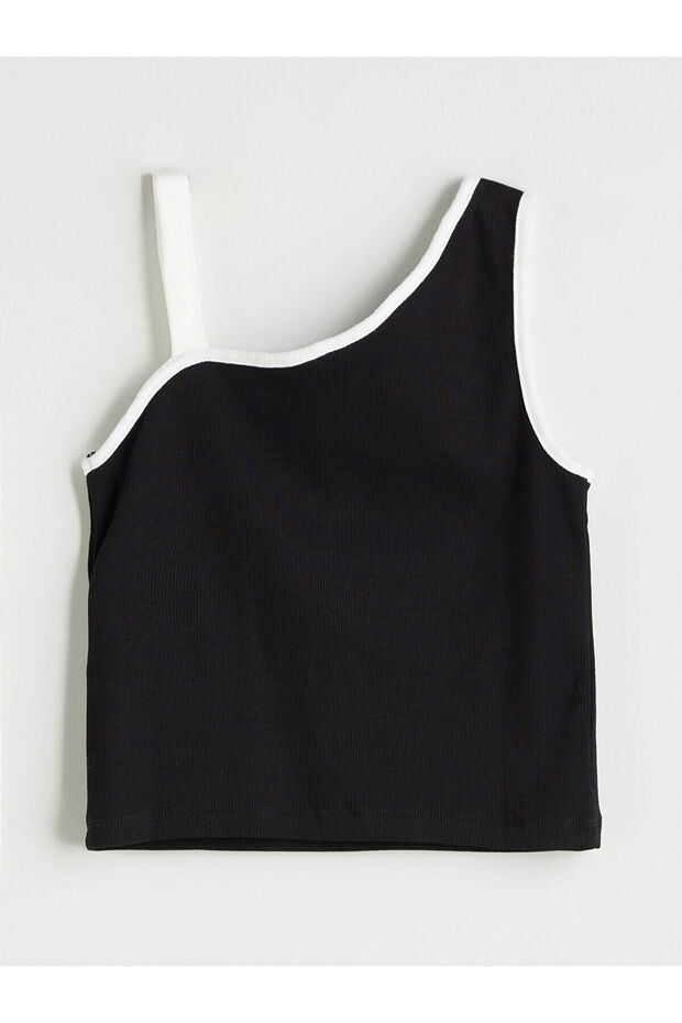 Trending Products from Freezen Store |   Asymmetrical Neckline Girl's Crop Tank Top - 6