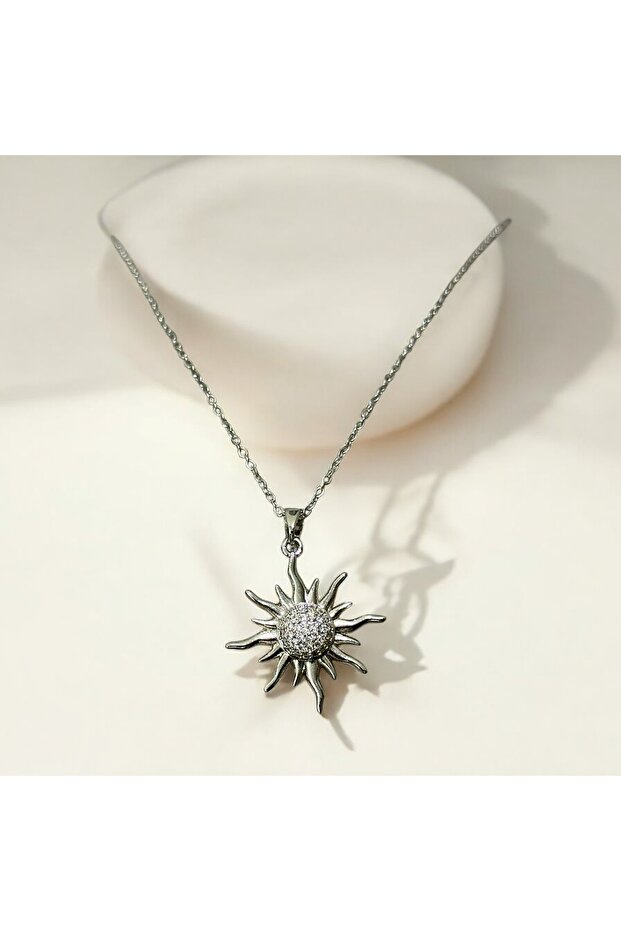 Sun Steel Necklace