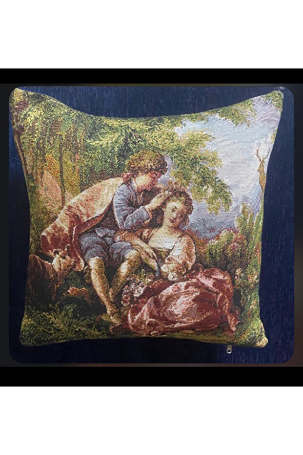 وسادة مطرزة على الوجهين مقاس 45x45