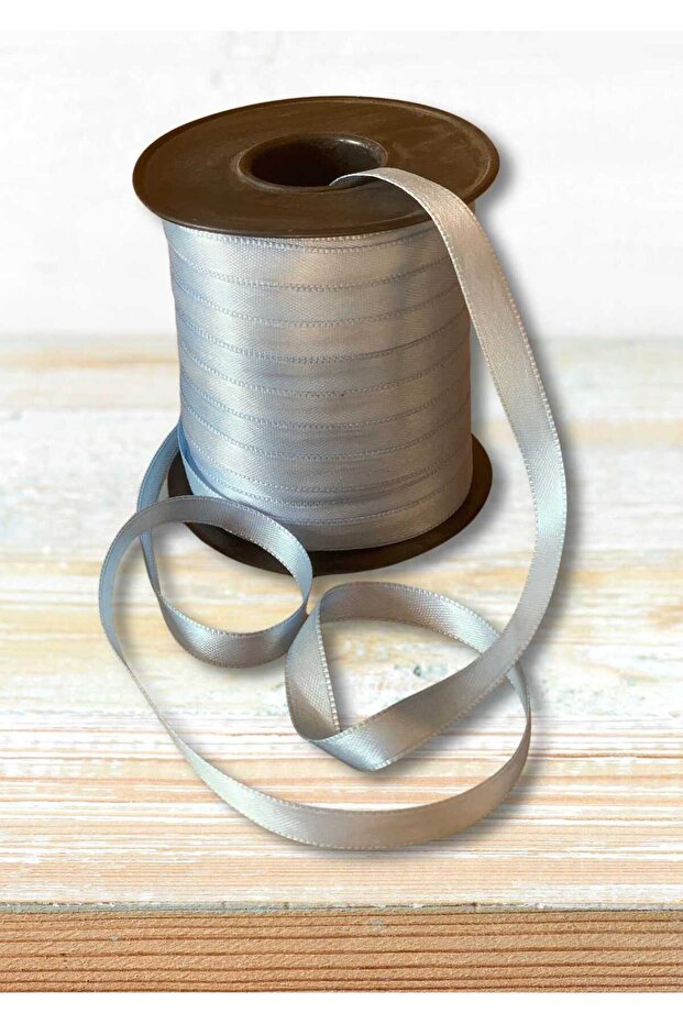 Satin Fabric Blue Ribbon 1cm X 100m Handcrafted Gift Wrapping Henna Bridal Dowry Bundle Decoration Ribbon Bow