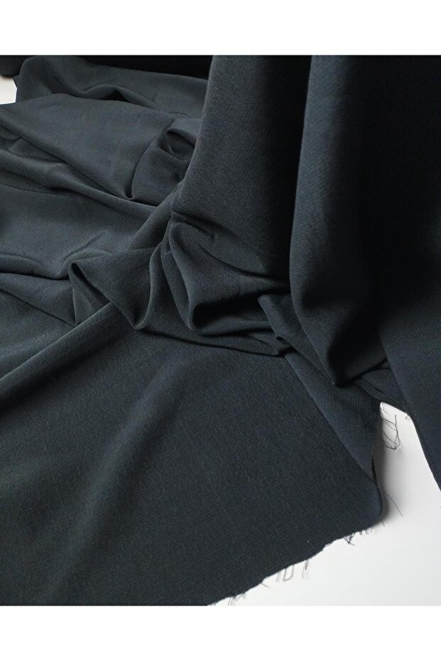 Thin Moroccan Viscose between Navy Blue and Black Color Width: 135