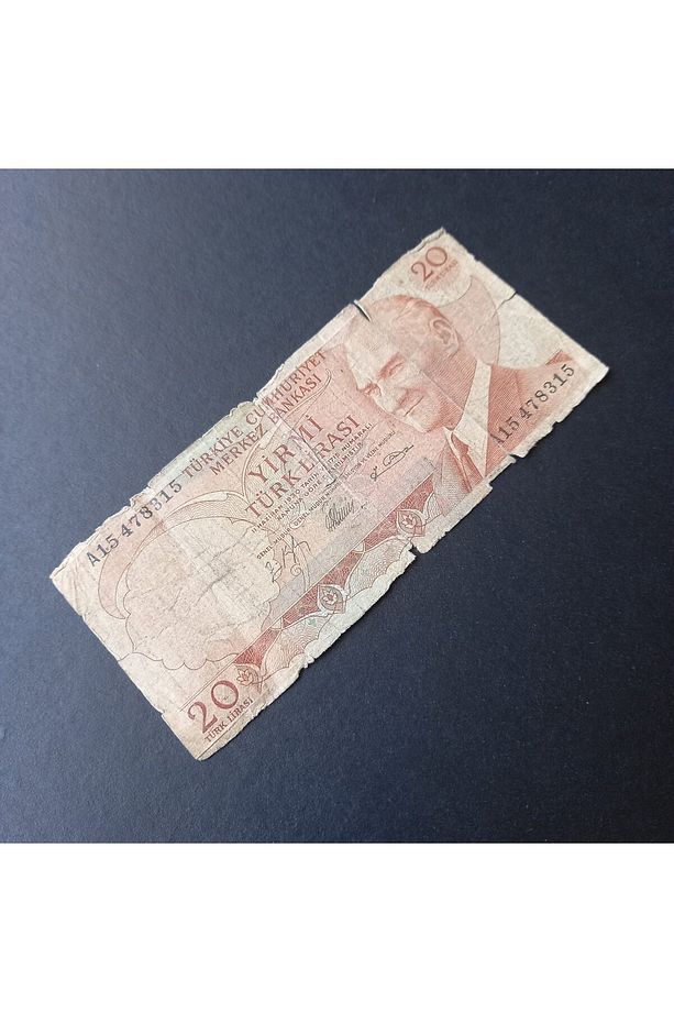 399636861c36c9f7ac 6.emisyon 20Türk lirası A15 Serisi HALİYLE eski kağıt para - 3