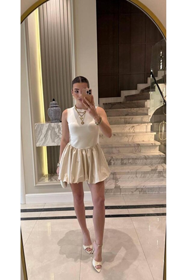 MİNİ BALON ELBİSE - 3