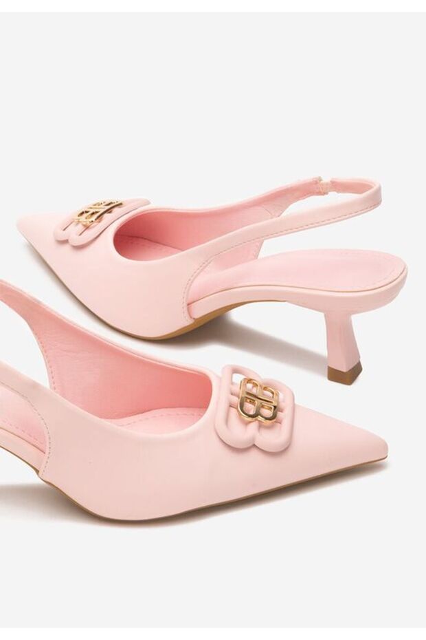 Pantofi slingback Belabisa roz - 5