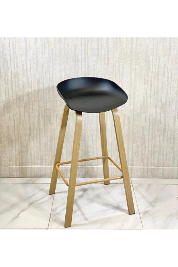 كرسي بار منخفض الظهر - مقعد عصري مدمج للمطابخ والبار - 2