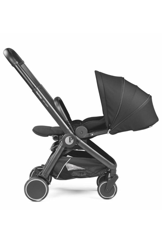 City Loop Çift Yönlü Tek Elle Katlanabilir Bebek Arabası True Black - 2
