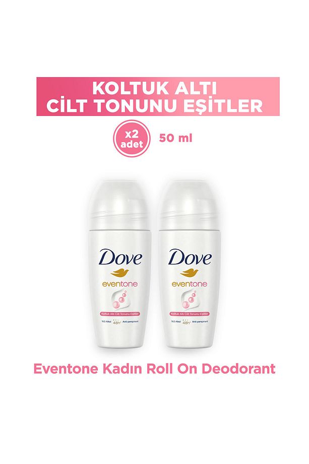 Kadın Roll On Deodorant Eventone 1/4 Nemlendirici Krem 50 ml x2 - 1