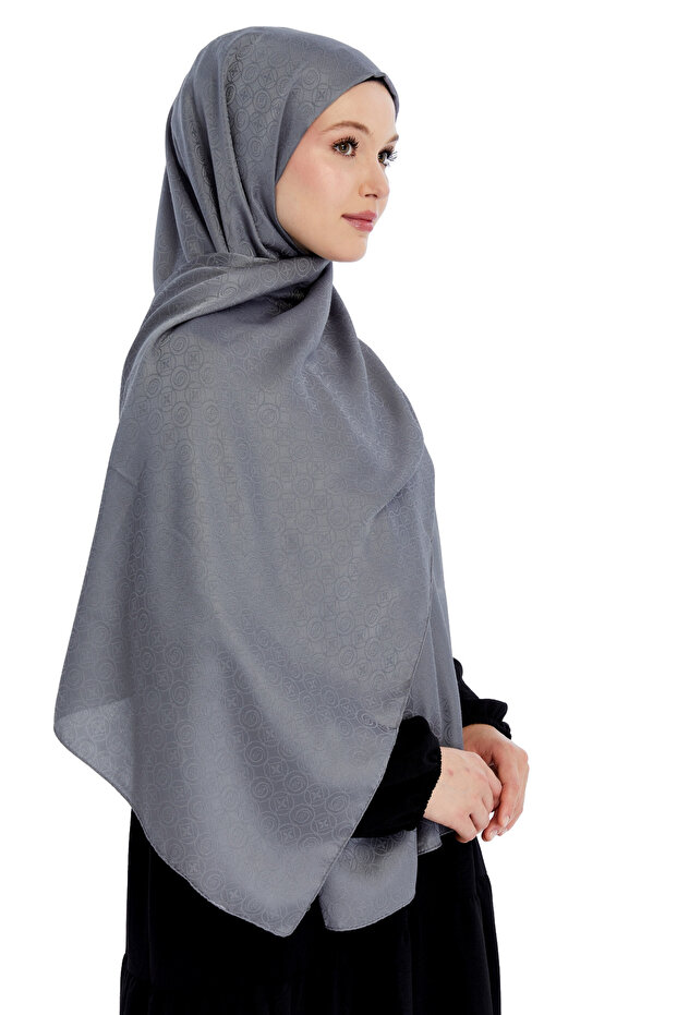 شال بنمط نجمة مونوجرام - مدخن - 2