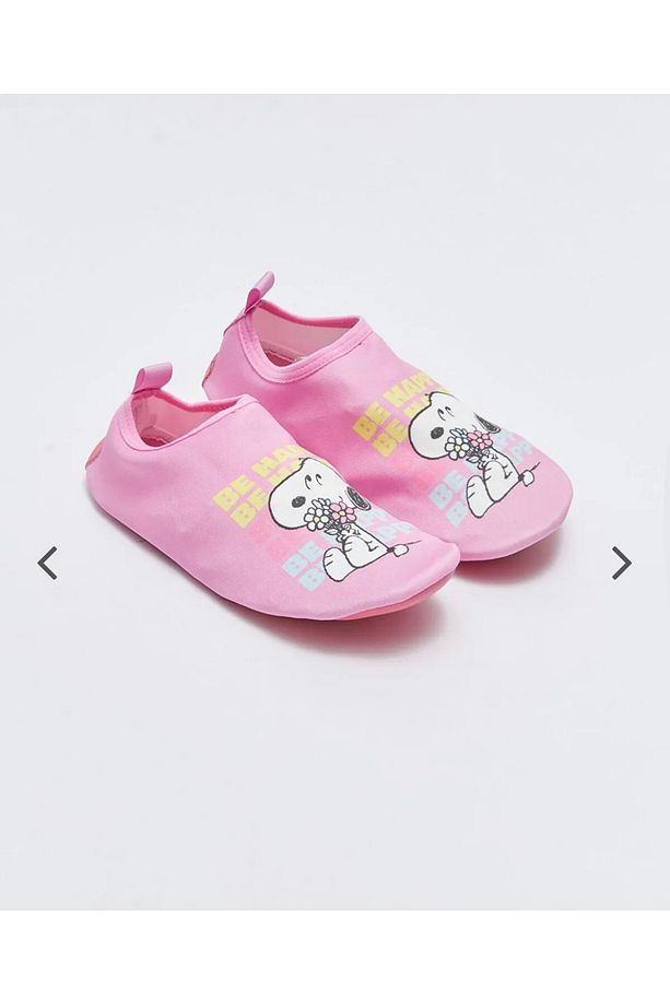 LCW STEPS Pembe Snoopy Lisanslı Baskılı Kız Çocuk Deniz Ayakkabısı - 1