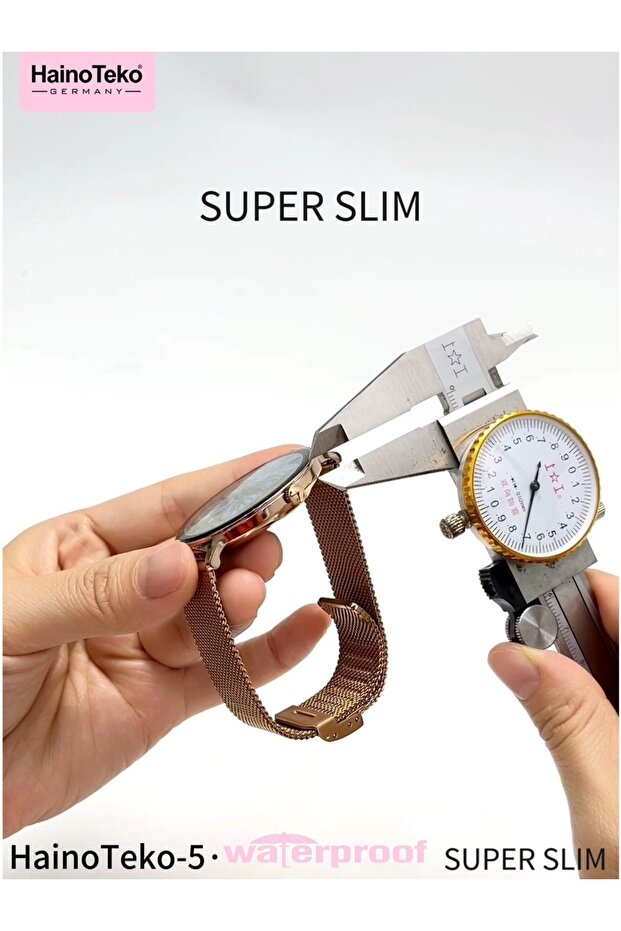 Haino Teko 5 Akıllı Saat Bluetooth Arama IP67 Su Geçirmez Kalp Ritmi & Spo2 Uyku Takibi 3 Kordon - 6