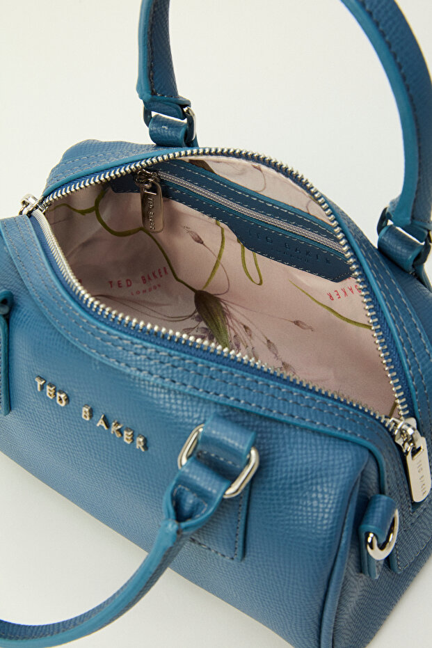 Baskılı Mini Deri El Çantası - 3