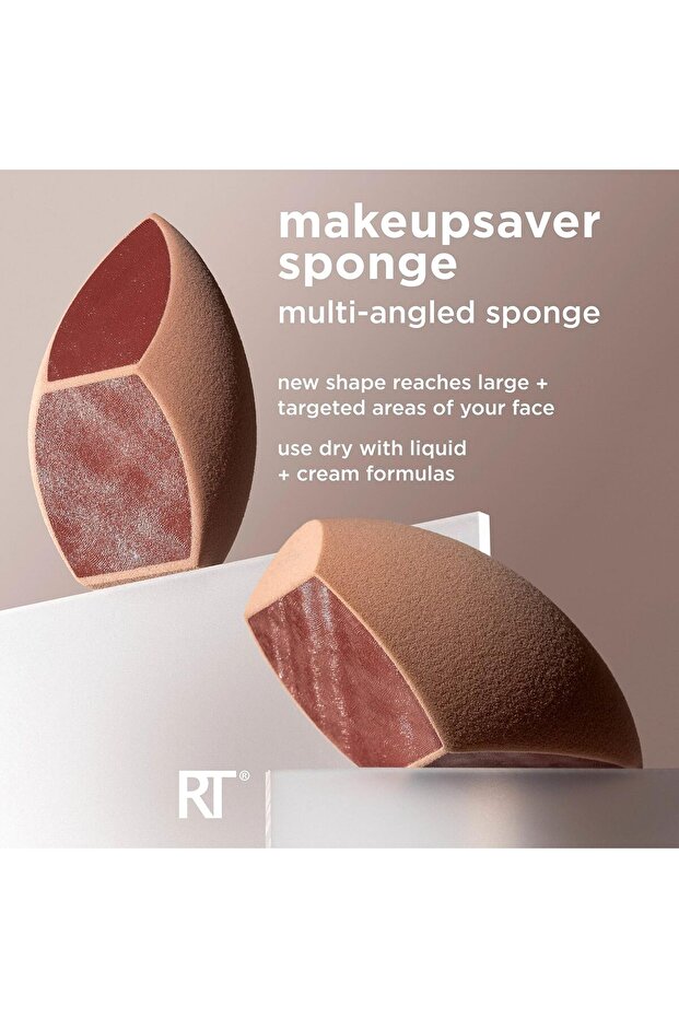 Makeupsaver Sponge + Brush Trio, Makeup Blending Sponge & Brushes For Liquid & Cream - 5
