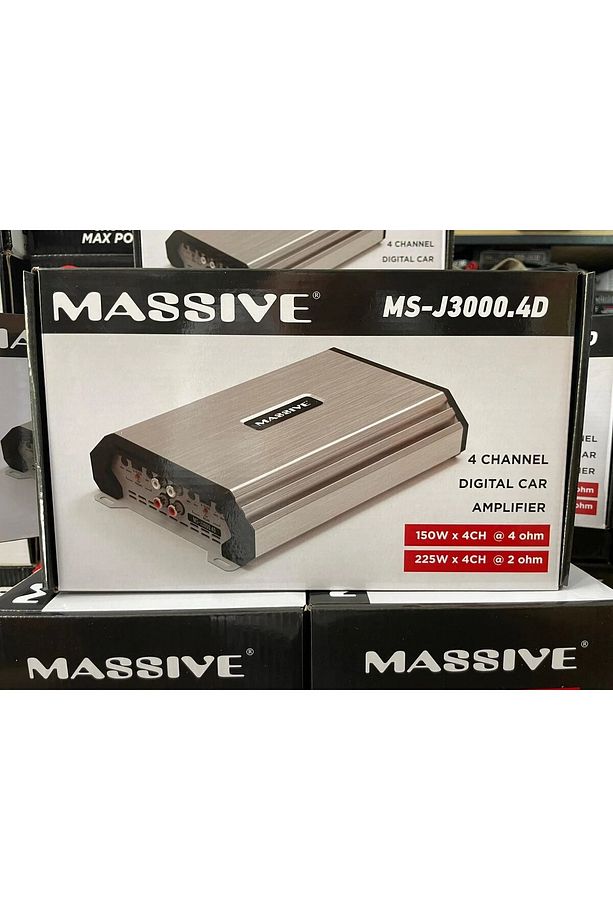 MS-J3000.4D 4 Kanal Amfi Özel Seri 4 Ohm 4X150W Rms 2 Ohm 4X225W RMS - 4