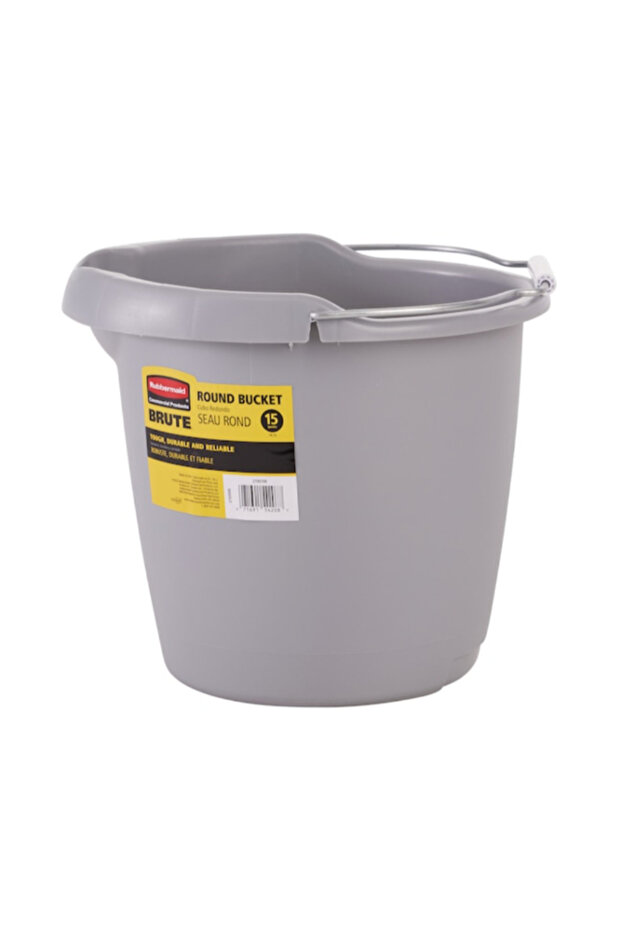 دلو ممسحة بلاستيكي دائري متين سعة 15 كوارت - 1