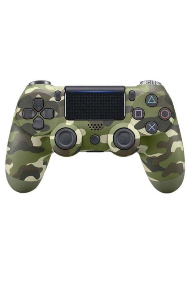 Wireless Controller 4 for PlayStation 4,Green Camouflage Design,Responsive Buttons,Built-in Touchpad - 1