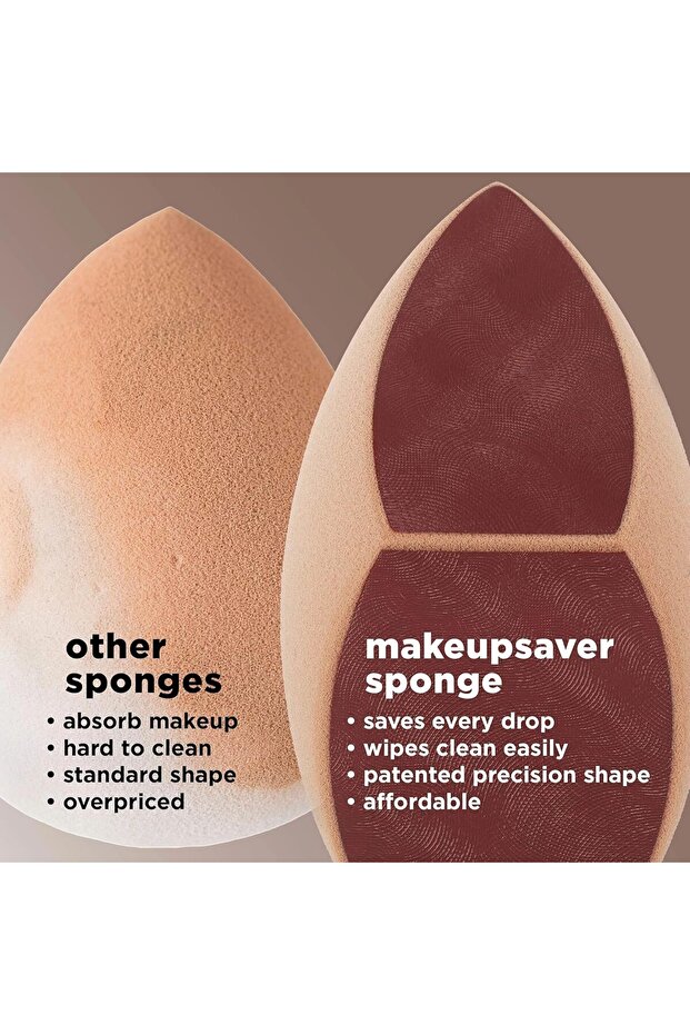 Makeupsaver Sponge + Brush Trio, Makeup Blending Sponge & Brushes For Liquid & Cream - 7