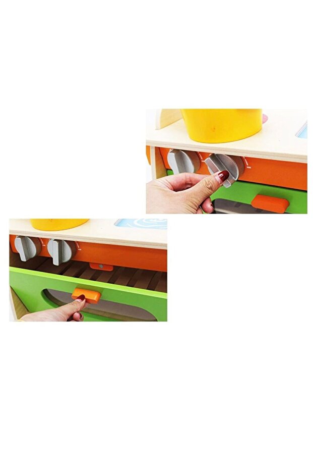 Montessori Ahşap Mutfak Seti - 6