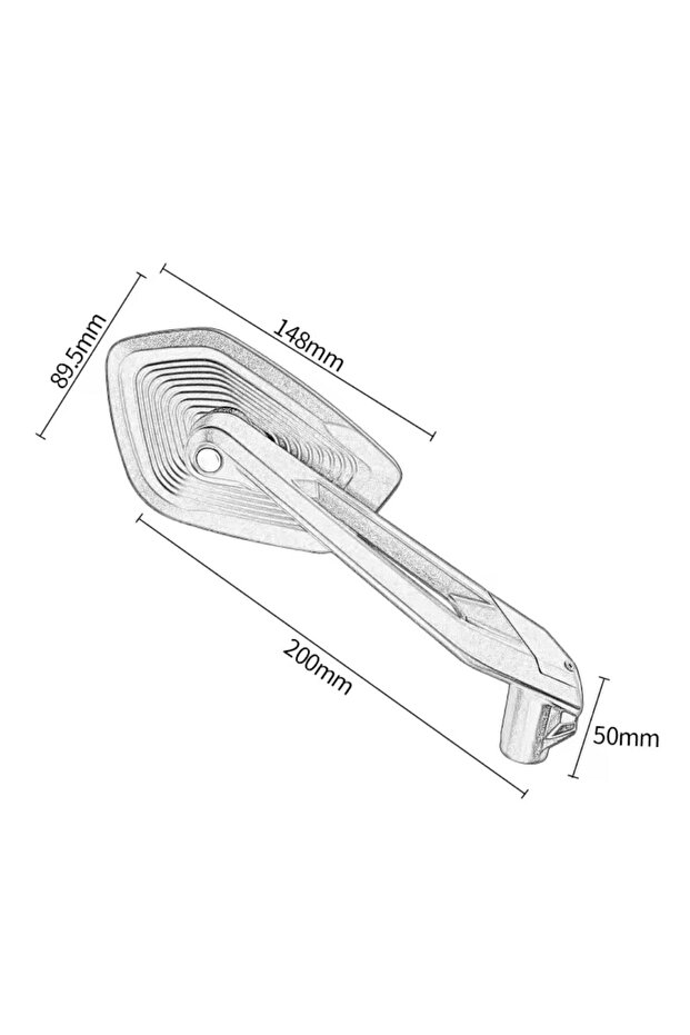 UM1100 Uzun Ayak Evrensel Ayna Set - 3