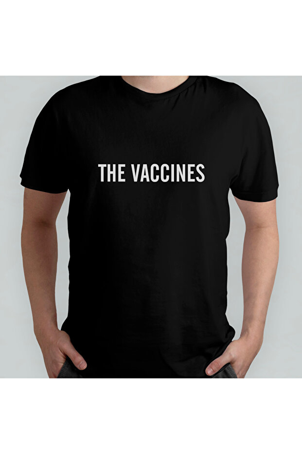The Vaccines Unisex 100% Cotton Crew Neck T-Shirt Model 2