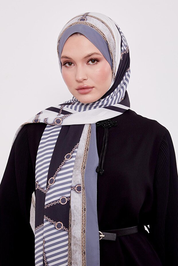 شال الحب بنمط السلسلة - 2