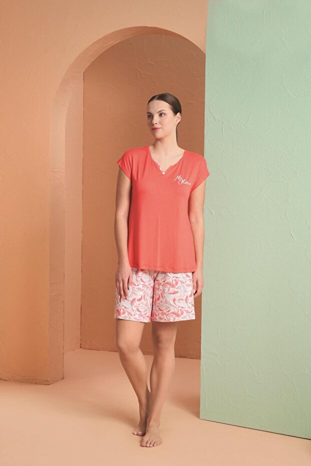 Women's Pink Shorts Set 27052