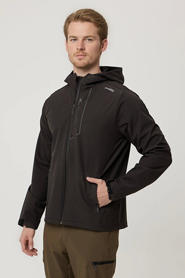 Outdoor Tactical Softshell Breathable Water Windproof Fabric Lightweight Hooded Comfortable Coat