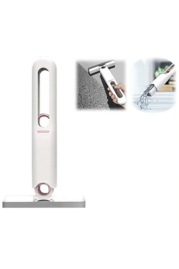 Window wiper, squeeze function, plastic, white/gray, 29 cm - 1