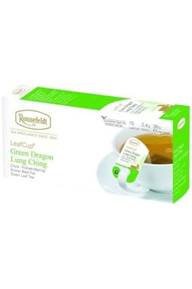 Green Dragon LeafCup, Case of 6 Boxes | Each Box Contains 15 Tea Bags