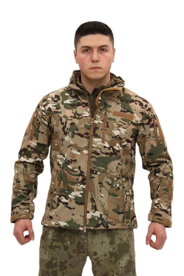 معطف سوفتشيل تكتيكي مقاوم للماء والرياح - 1