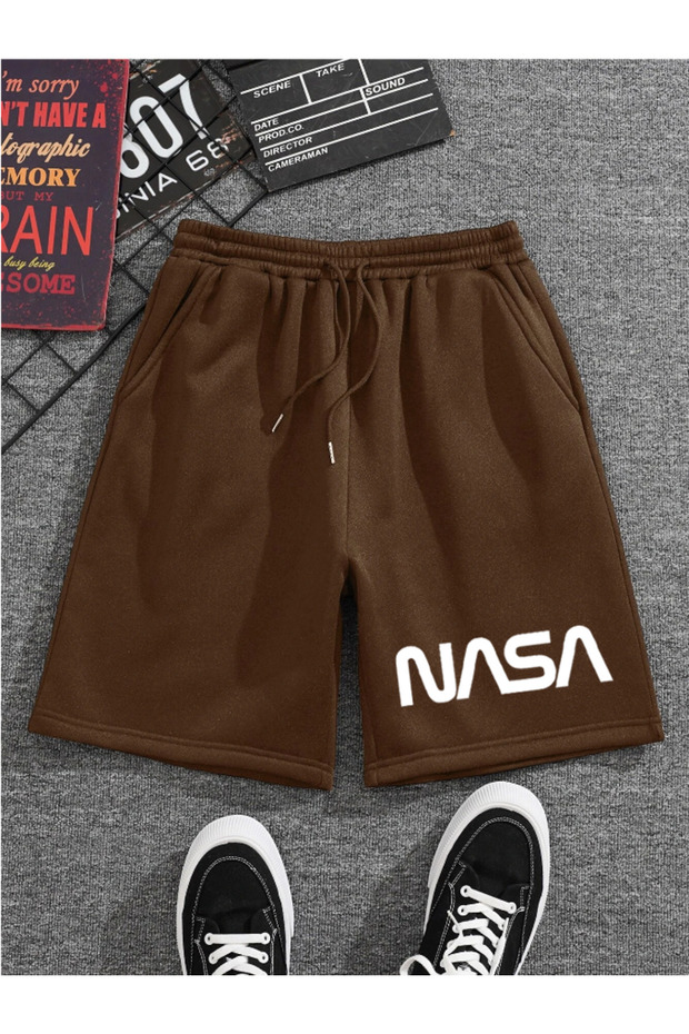 Unisex Women's/Men's Nasa Custom Printed Colorful Short Combed Cotton Shorts