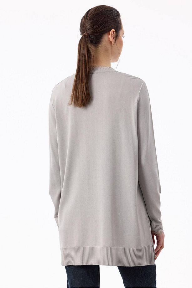 Fırfır Detaylı Rayon Tunik A.GRİ - 4
