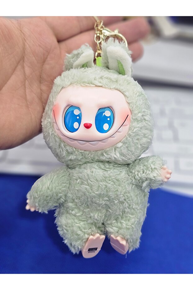Labubu Plush Keychain Bag Ornament Cute Plush Toy 17cm