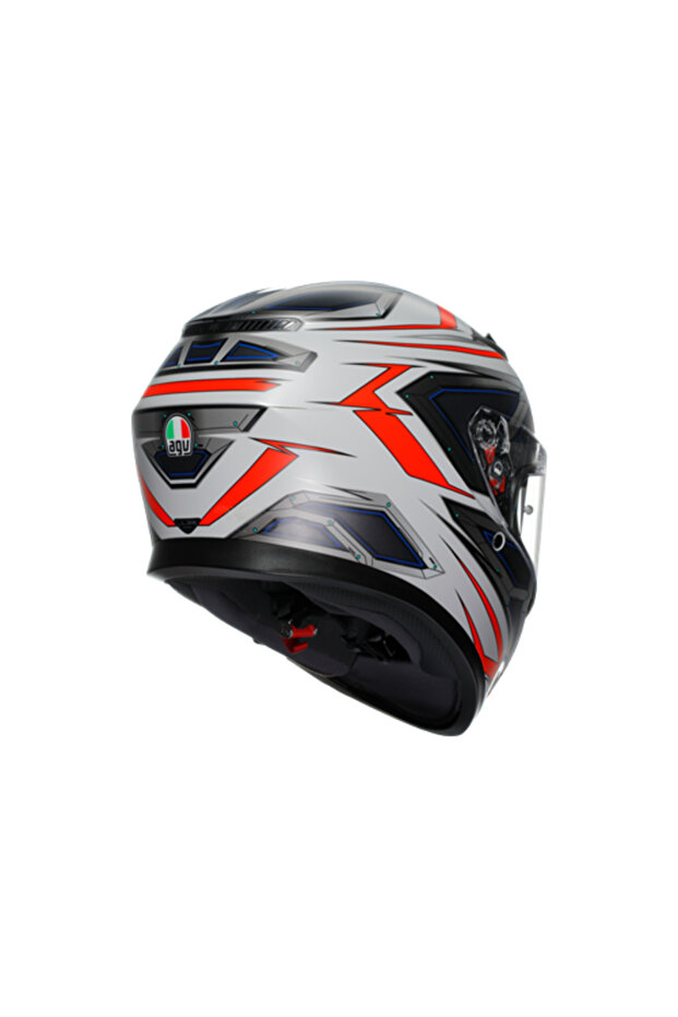 KASK/K3 E2206 MPLK SPACE MATT WHITE RED FLUO CONFİGURATİON - 5