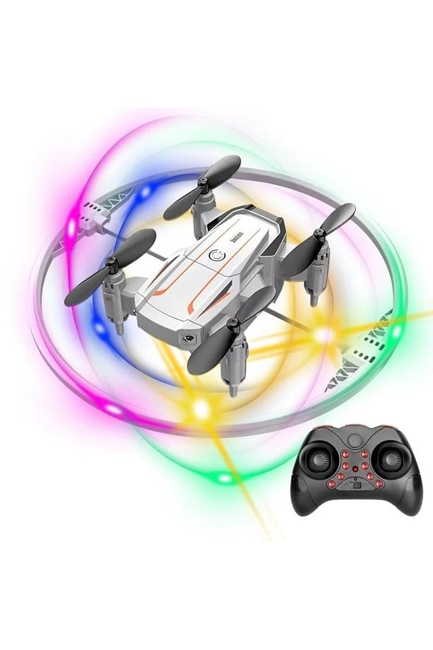 Katlanabilir Mini BK2 Drone Optik Akışlı LED Işıklı Tek Tuş Kalkış Katlanabilir Tasarım RC DRONE BE - 1