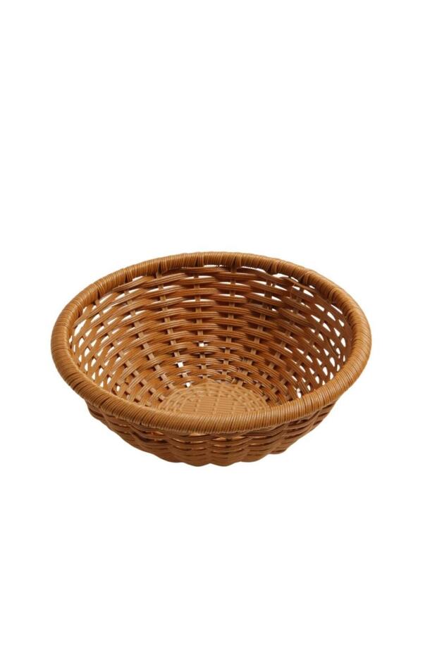 Bread Basket Round 22×8 cm Brown - 1