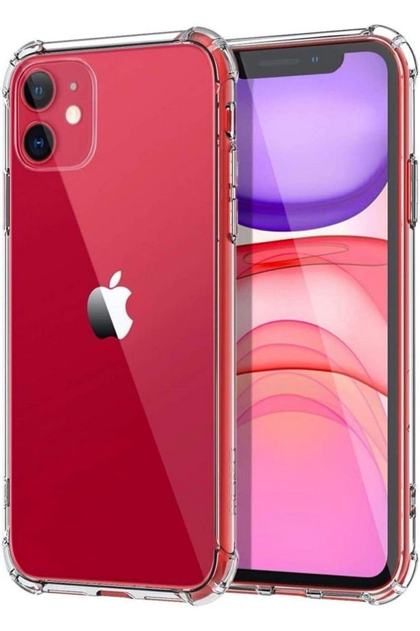 iPhone 11 Uyumlu Darbe Önleyici Sararmaya Dayanıklı Airbag Korumalı Ultra Slim TPU Şeffaf Silikon Kı - 6