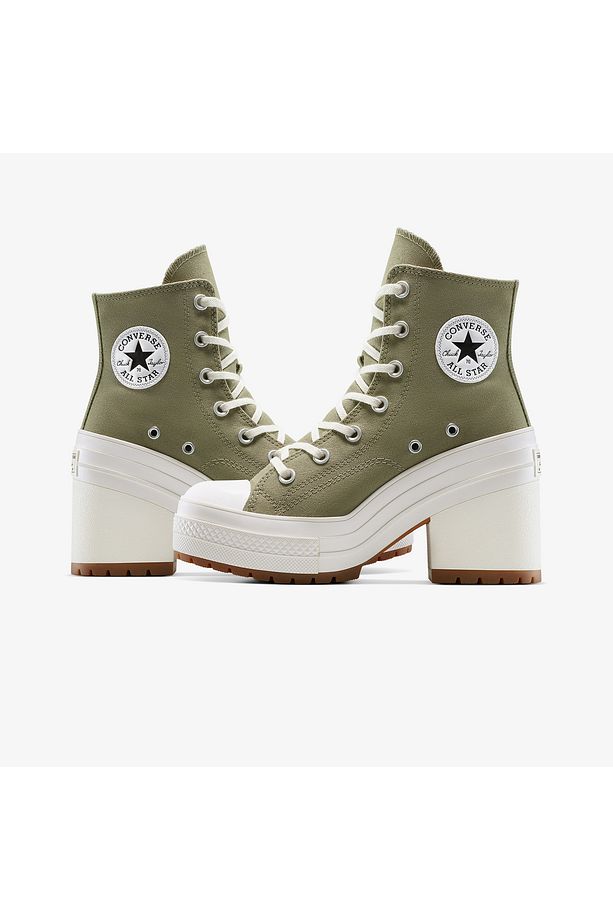 Chuck 70 De Luxe Platform Kadın Haki Sneaker - 5