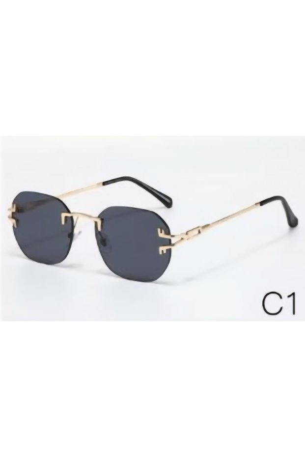 Women's Stylish Rimless Sunglasses with Uv-400 Protection